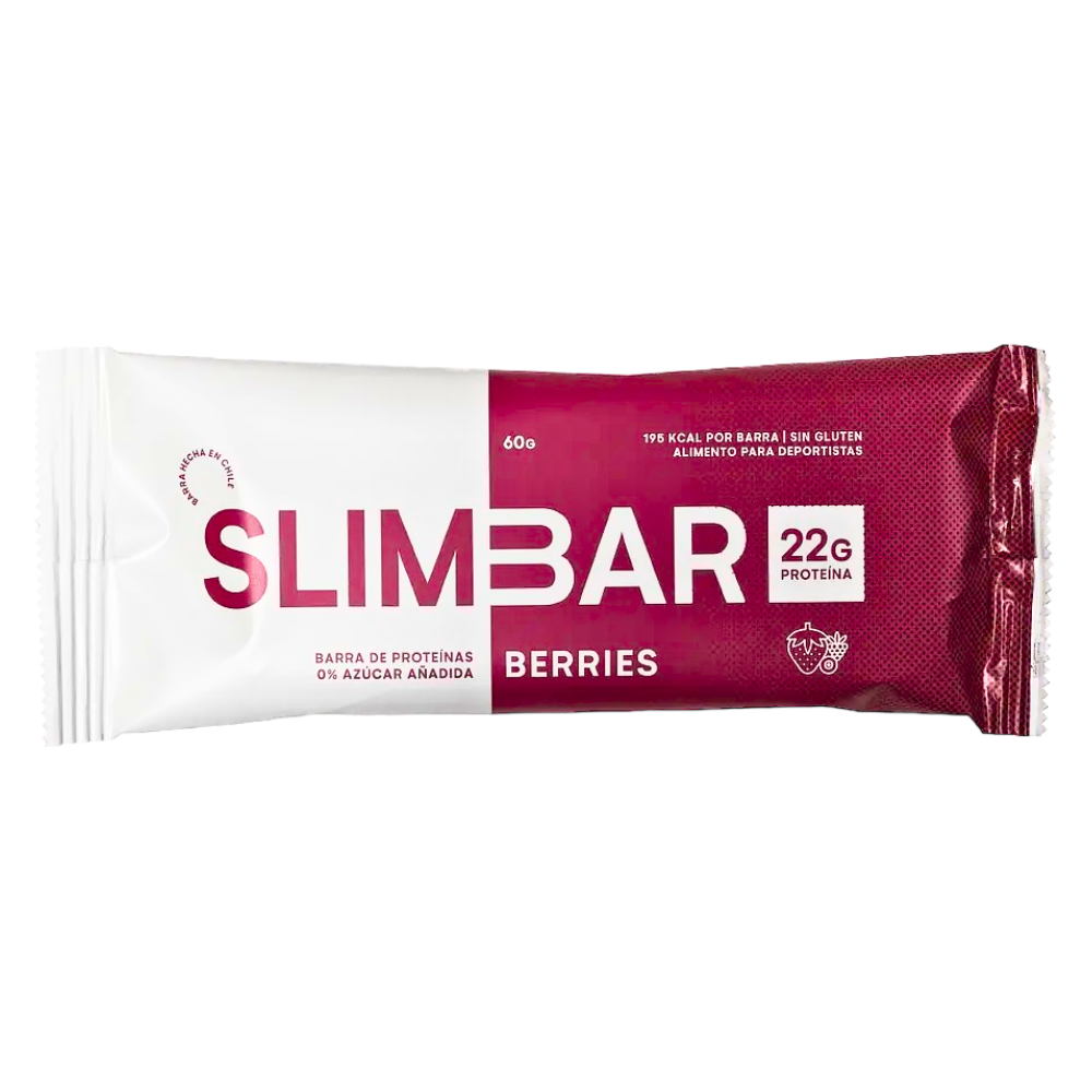 Barritas Slimbar Berries 60gr - 12 unidades