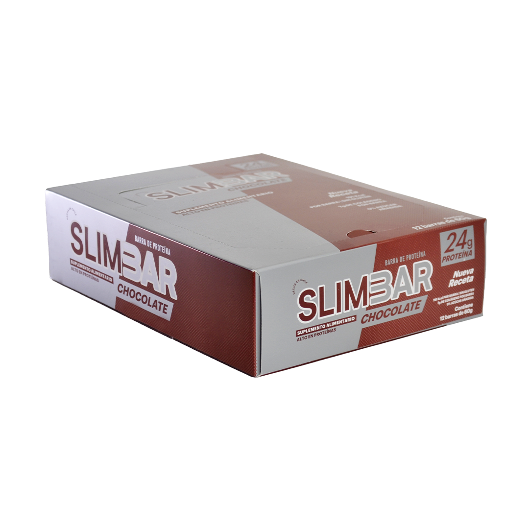 Barritas Slimbar Chocolate 60gr - 12 unidades